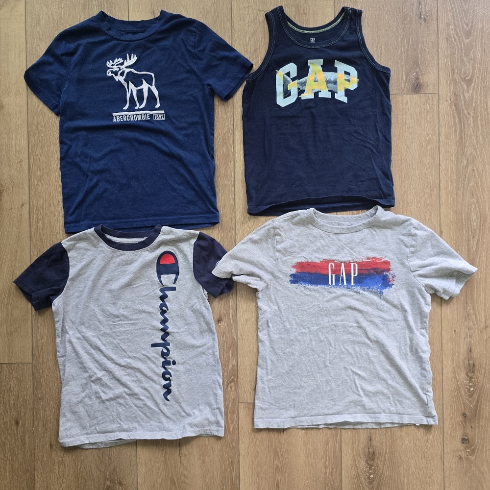 4 Boys Shirts Abercrombie GAP And Champion